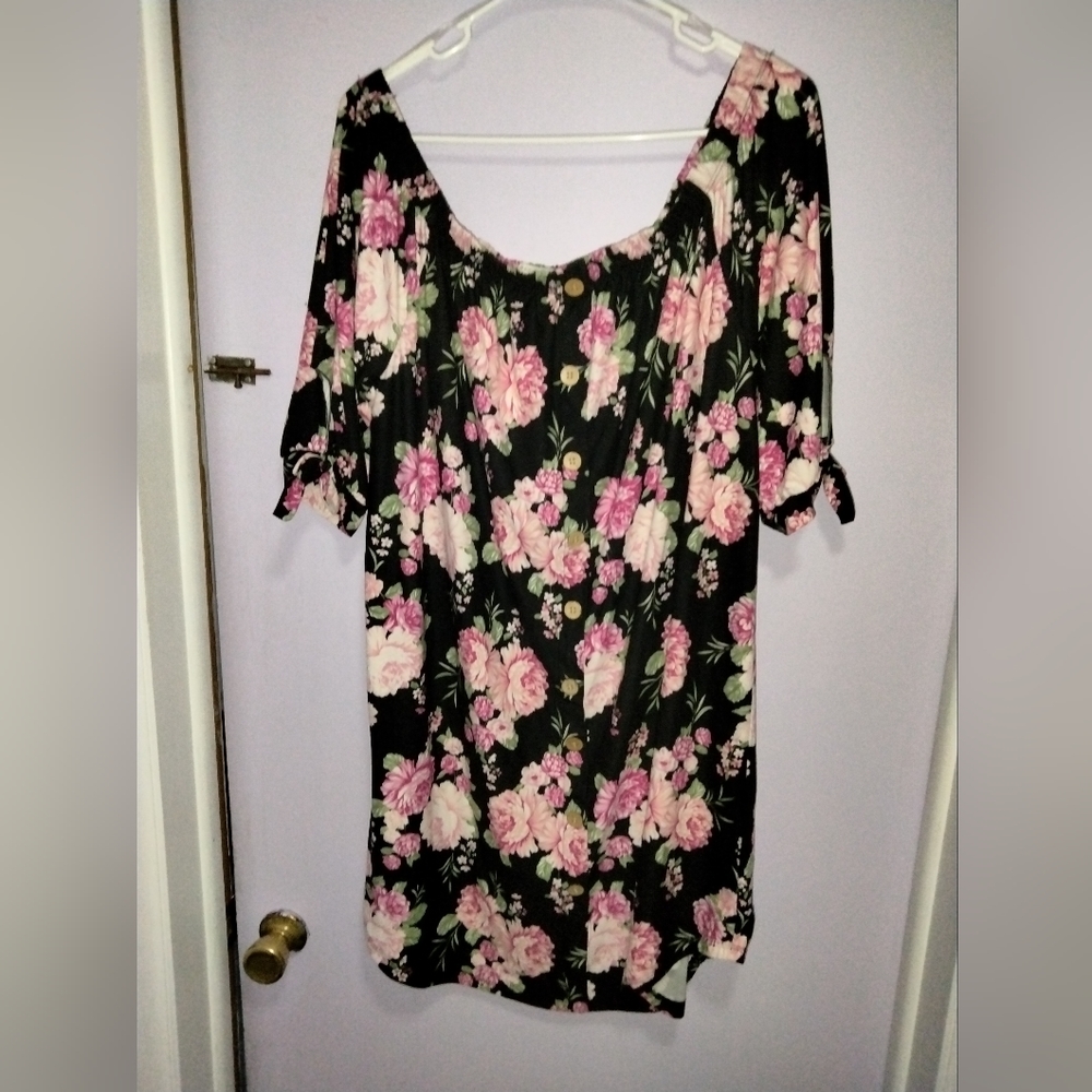 a floral dress
